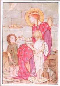 One by one she fed each little orphan with her own golden spoon by Minnie Didbin Spooner