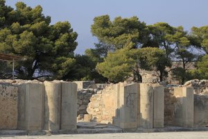 Minoan Archeological Site of Phaistos. Gateway of the North Wing