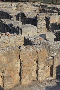 Minoan archaeological site of Phaistos. View over the North East Complex