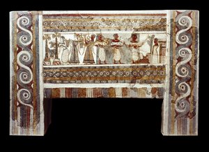 Scene of Cult of the Dead by Minoan