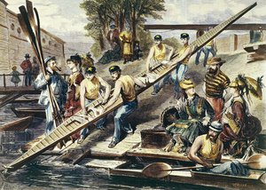 Launching a Skiff by Miranda Miranda