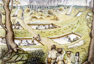 Digging defence ditches, c5th century BC