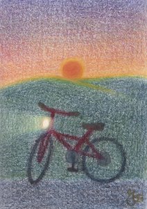 Bicycle At Sunset