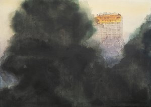 Golden Building Mist by Mirjam Schrei
