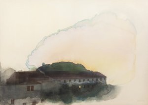 Hillside Evening Glow by Mirjam Schrei