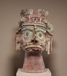 Head of the Rain God Tlaloc by Mixtec Mixtec