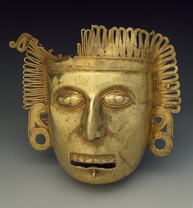 Pectoral maskette, Late Postclassic period, c.1350-1521 by Mixtec Mixtec