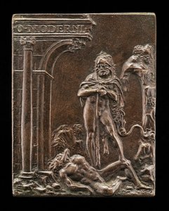 Hercules Triumphant over Antaeus by Moderno