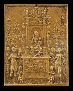 Madonna and Child Enthroned with Saints, late 15th - early 16th century by Moderno