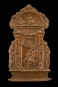 Madonna and Child with Saints by Moderno