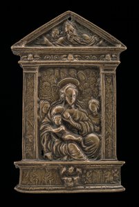 Madonna and Child with Saints by Moderno