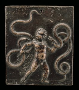 The Infant Hercules Strangling the Serpents by Moderno