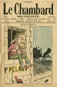 Illustration of Moloch for the Cover of Le Chambard Socialiste, no. 59 by Moloch