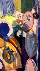 Dynamic Abstract Layers by Monika Riethmueller