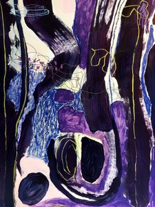 Purple Blue Abstract Flow