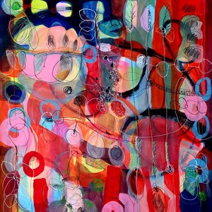 Vibrant Organic Abstract