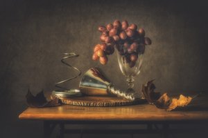 Autumn Grapes Still Life