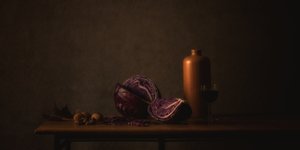 Red Cabbage Still Life