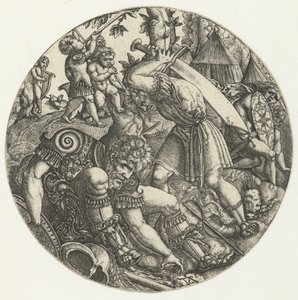 David and Goliath by Monogrammist AC