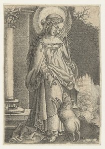 Saint Agnes by Monogrammist AC