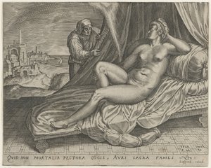 Jupiter and Danaë by Monogrammist FME