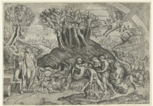 Mount Parnassus Dedicated to Apollo and the Muses by Monogrammist HFE