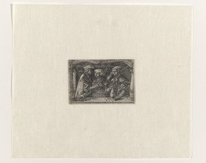 Young Woman with Two Rich Lovers
