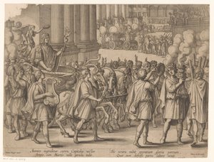 Triumphal Entry of Scipio Africanus after His Victory over Carthage (History of Scipio Africanus series) by Monogrammist ICG