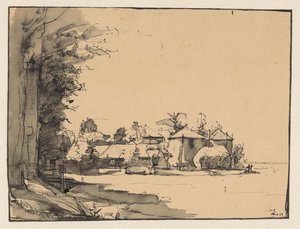 Study of a Farm with Three Haystacks