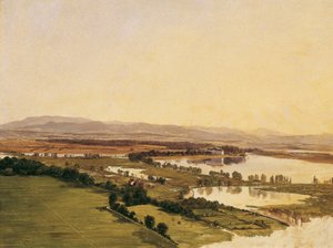Landscape with Inzersdorf Castle (towards the Anninger)