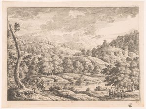Landscape with Shepherd by Monogrammist MEG