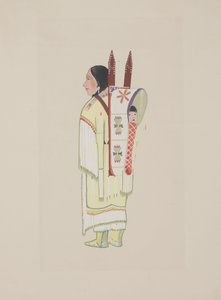 Kiowa Squaw, c.1934 by Monroe Tsatoke