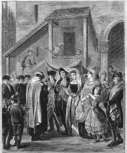 Jewish wedding in Germany in 1869