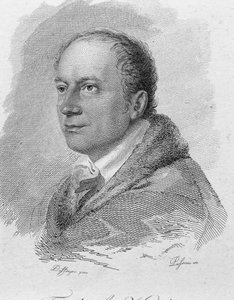 Portrait of Friedrich Kind, engraved by Passini by Moritz Michael (after) Daffinger