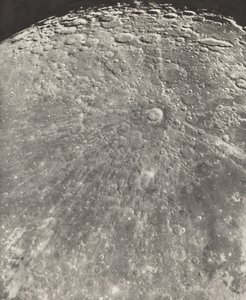 Lunar Photograph Tycho Radiation - Waxing Phase, 1899 by Moritz & Puiseux Pierre Henri (1855 1928) Loewy