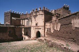 Exterior view of the Kasbah of Thamiel Glaoui by Moroccan School