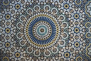 Kasbah of Thamiel Glaoui, zellij tilework (detail) by Moroccan School