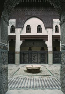 Madrasa Bou Inania, courtyard by Moroccan School