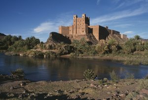 View of a ksar, Dra Valley