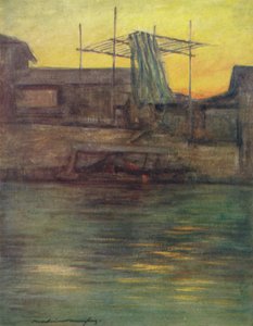 A Back Canal, Osaka, c. 1887, 1901