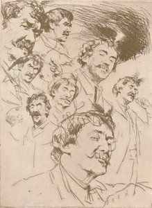 Portrait Study by Mortimer L Menpes