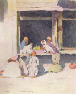 A Bazaar at Peshawur, 1905