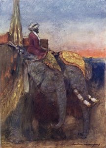 Jaipur Elephants by Mortimer Ludington Menpes