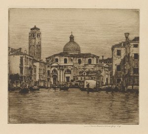 Grand Canal Showing Tower of St. Geremia