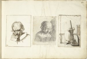 Old Man, a Girl, and a Woman with a Well Hook by Moses Ter Borch
