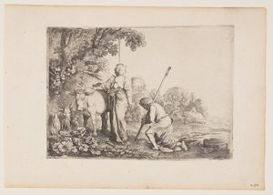 Juno Delivering Io, Plate 1 from The Story of Mercury and Argus by Moses van Uyttenbroeck