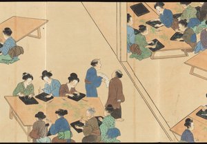Illustrations of Uji Tea Production