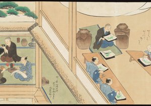 Illustrations of Uji Tea Production