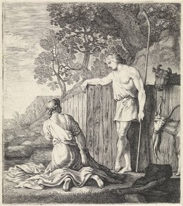 Washerwoman and Shepherd by a Stream