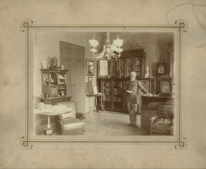 Jókai in His Study by Mór Erdélyi